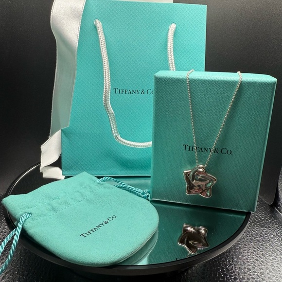 Rare Tiffany & Co. Elsa Peretti Sterling Silver Star Retired Necklace Pendant - Picture 5 of 6
